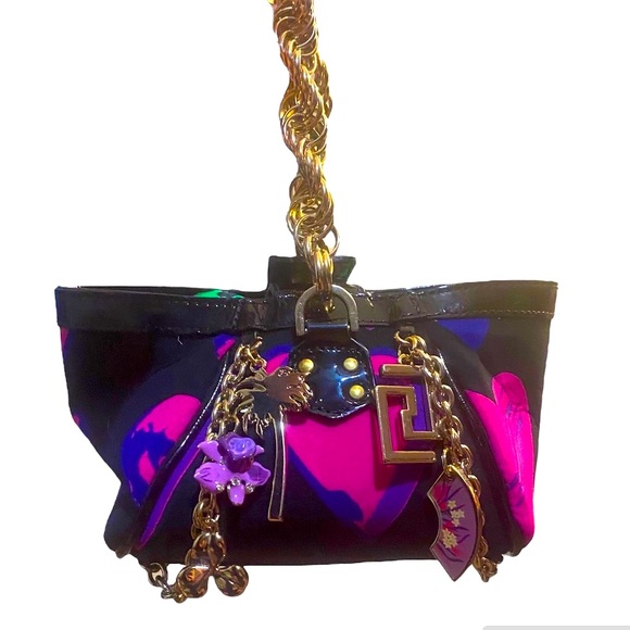 Y2K VERSACE MINI BAG WITH DUST COVER NWOT - Picture 1 of 8